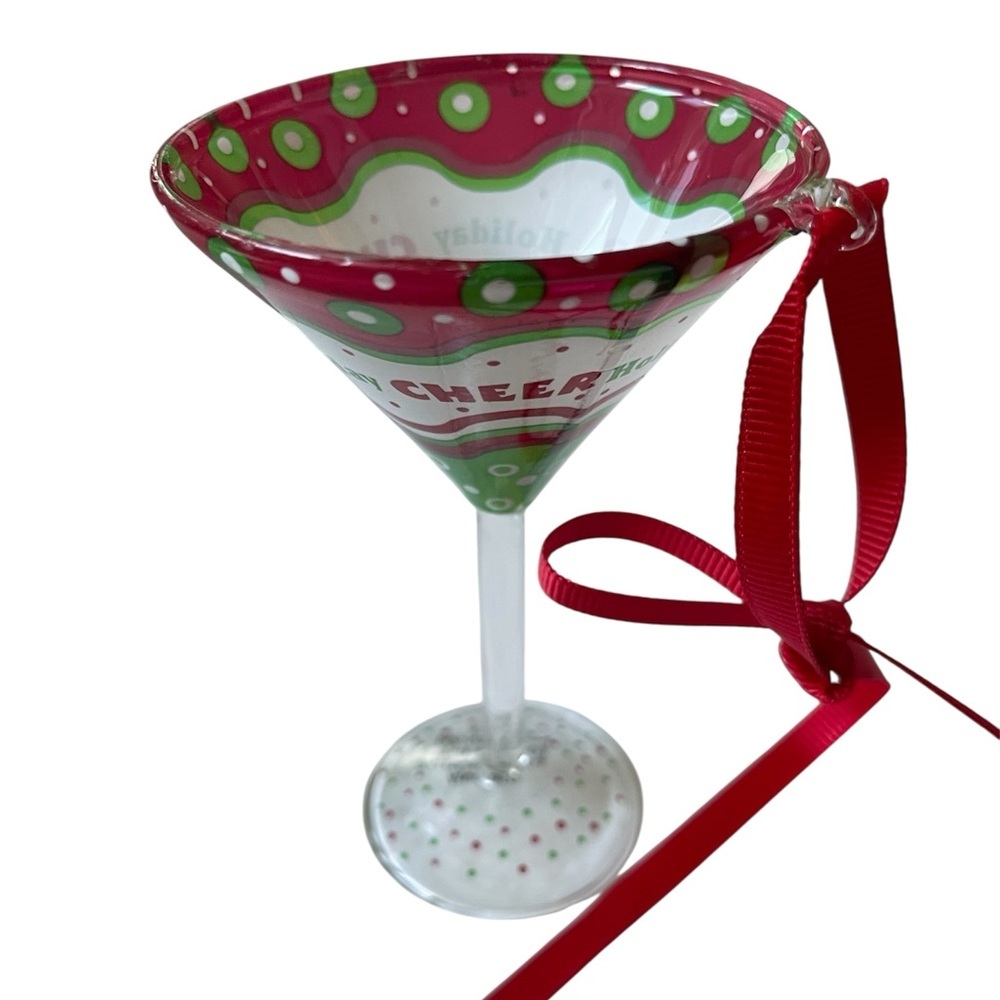 🎄🥂Charming Christmas Ornament w/ gift bag. Measurements in pictures. New! - Picture 7 of 10